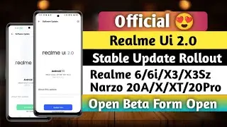 Official! Realme Ui 2.0 Stable Update Rollout | Realme Ui 2.0 Open Beta Program Available Now ❤️