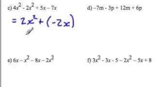 Operations with polynomials 1c :  Adding and subtracting monomials and polynomials