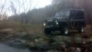 уаз хантер спуск с крехты