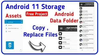 How to copy assets file in Android data folder in Android 11 sketchware