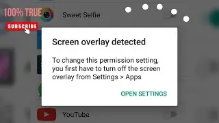 screen overlay detected Fix It Easily
