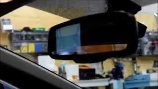 Honda Civic Backup camera and OEM mirror screen installation