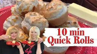 Quick Rolls Recipe No Yeast | 4 ingredients - EASY Quick Dinner Rolls