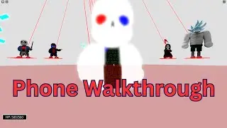 Fatal Error Sans Guide Mobile - Sans Multiverse Roblox (No gamepasses)