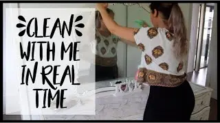 REALTIME CLEANING ROUTINE | LONGEST CLEAN WITH ME I'VE EVER DONE! ⏱🧽🧺 | Tiana-Rose