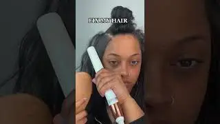Straightening S6 Winner curly hair💖 #curlyhair #curlytostraight #culyhairwithstaightener
