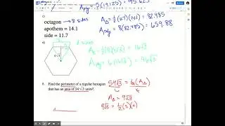 Area of a Regular Polygon Practice Problems