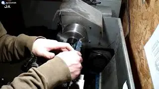 Turning shaft from POM on small lathe Maktek Nutool 500W