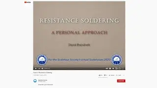 Resistance Soldering for Scale Models
