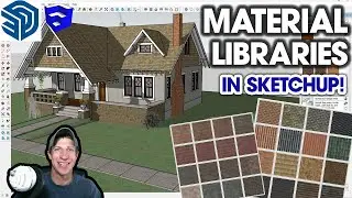 How to Create and Save MATERIAL LIBRARIES in SketchUp!