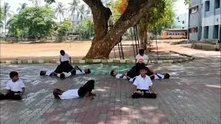 Yoga day celebration |our school|Al'Ameen Matric School @AFTNPSCshortnotes