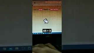 🌟 "Unleash Your Creativity: Draw a Rabbit 🐇 in MS Word with a Secret Code!" 🌟#shorts #rabbit #msword