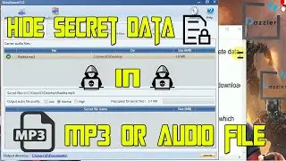 How to Hide  Pictures in Audio file | Documents | Secret Data | MP3