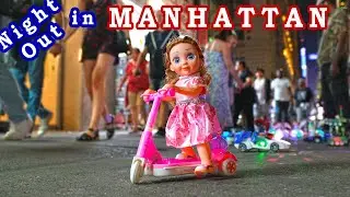 NYC Night Out on the crowded streets of Midtown Manhattan