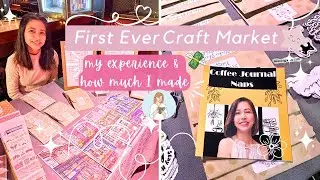 My first ever craft market and how much I made - Studio Vlog