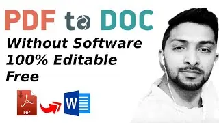 How to Convert PDF into Word file (DOC) Without Software
