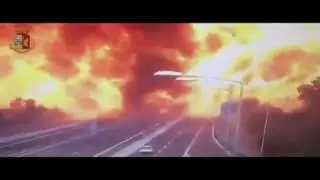 В Болонье взорвалась автоцистерна.