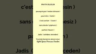 FRANSIZCA ÖĞREN