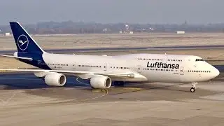 NEW LUFTHANSA LIVERY Boeing 747-8 at Düsseldorf Airport | #ExploreTheNew | Neue Lufthansa Lackierung