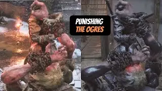Sekiro - Punishing the Chained Ogre in different ways (NG+7, Flawless, Charmless, Bell Demon)