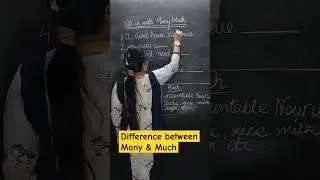 Fill in the blanks | Difference between "Many & Much"