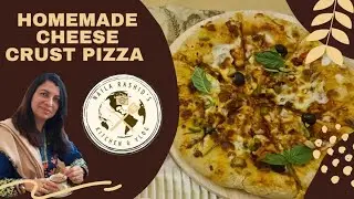 Chicken and hot dog pizza | Homemade Cheese Crust Pizza | Full recipe of homemade Pizza
