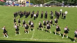 Mażoretki "Szyk" i Młodzieżowa Orkiestra Dęta "Konopiska"