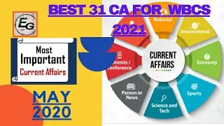 Current Affairs for wbcs 2021| May 2020 current affairs | WBCS Prelims 2021|Monthly CA For WBCS