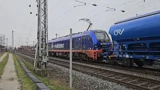 Anfahrgeräusche Eurodual mit Ganzzug am Esig Bamberg