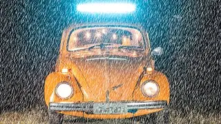 Car Camping in Heavy Rain in a Cold Forest - The Last Trip