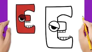 HOW TO DRAW A MONSTER ALPHABET LORE LETTER E