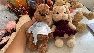 Олень крючком/готовая схема/новые игрушки #амигуруми #amigurumi