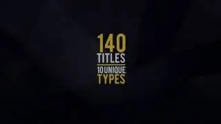 140 TITLES PACK (10 POPULAR TYPES) AE Free Project