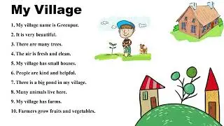 My Village Essay | Easy English Essay For Kids | Learn English | Very Simple English |