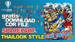 spare part thailook style vector - cdr format free download -coreldraw