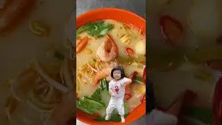 Me on my very first Tom Yum Noodle Soup in Cambodia! 