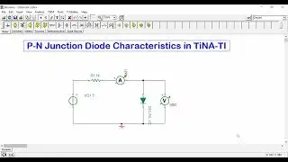PN junction diode characteristics in Tina TI
