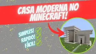 Construí uma Casa Moderna Super Simples no #minecraft! ° tjogos333 °