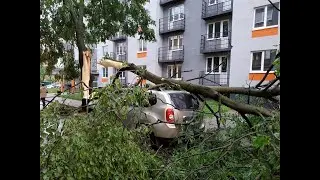 Сильная гроза, с градом и шквалами в Сергиевом Посаде. 11 июня 2020 года