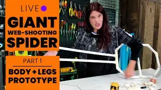 Part 1: Body & Legs with PVC Pipe | Giant Web-shooting Halloween Spider