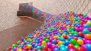 1 MILLION Balls on Stairs. Blender Rigid Body Simulation