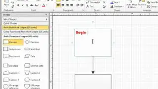 Microsoft Visio  2010  Add, edit, move, and rotate text.   www.windowstechet.com