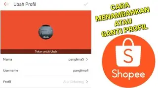 How to change the latest shopee profile photo 2022