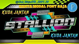 Tutorial cara buat logo cav/watermark di pixellab. // STALION/Kuda jantan. #eps.5