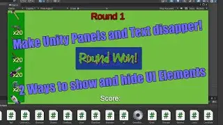 Unity Game Programming - Making UI elements appear and disappear!