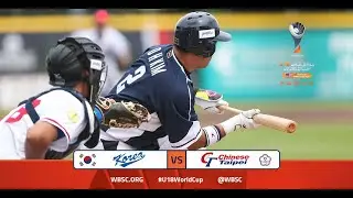 Highlights: Korea vs Chinese Taipei - WBSC U-18 Baseball World Cup - Super Round
