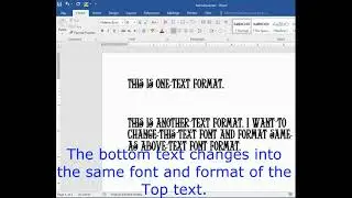 Using Format Painter in Ms Word - Learn in a Minute - Beginner Basics