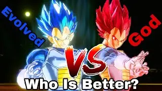SSB Evolved Vegeta Vs God Vegeta NEW Character Skill Comparison Dragon Ball Xenoverse 2 DLC 9