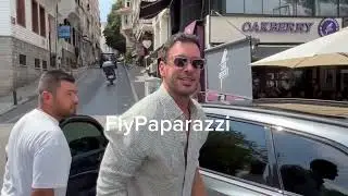 Successful actor Barış Arduç was seen in Bebek with his daughter Jan Asya