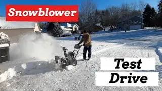 Briggs and Stratton Snow Blower Test Drive